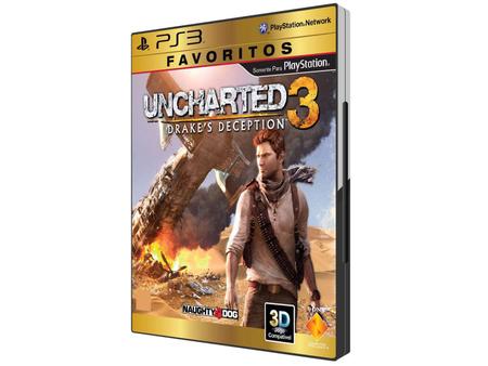 Uncharted 3: Drakes Deception p/ PS3 - Sony - Jogos de Aventura - Magazine  Luiza