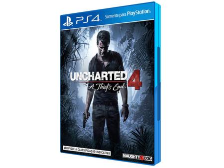 Uncharted 4 A Thief's End Hits PS 4 Dublado em Português Mídia Física -  Naughty Dog - Outros Games - Magazine Luiza