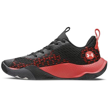 Imagem de Under Armour Tênis de Basquete Spawn 3 Masculino Preto/Pétala/Branco