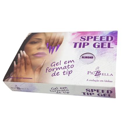 Imagem de Unha de gel Piu bella Speed tip gel base Grip base Almond