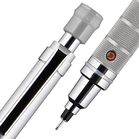 Imagem de uni-ball Kuru Toga Elite Mechanical Pencil Starter Kit com Barril de Prata e Ponta de Lápis de 0,5 mm, 60 Recargas de Chumbo e 5 Recargas de Borracha de Lápis, HB 2