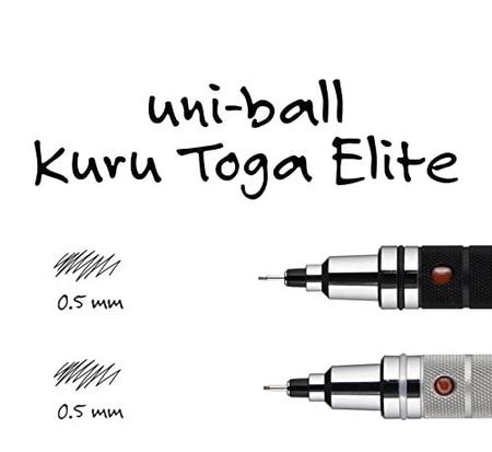 uni-ball Kuru Toga Elite Mechanical Pencil Starter Kit com Barril de Prata e Ponta de Lápis de 0,5 mm, 60 Recargas de Chumbo e 5 Recargas de Borracha de Lápis, HB 2 Imagem de uni-ball Kuru Toga Elite Mechanical Pencil Starter Kit com Barril de Prata e Ponta de Lápis de 0,5 mm, 60 Recargas de Chumbo e 5 Recargas de Borracha de Lápis, HB 2
