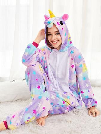 Unicórnio Estrelas Adulto Pijama Kigurumi Macacão Fantasia - OEM - Outros  Moda e Acessórios - Magazine Luiza