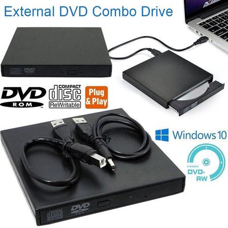 Imagem de Unidade de leitor de disco USB, DVD, CD RW, externa, para PC e laptop