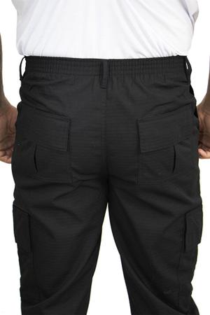 Demorgan Uniformes - Calça Tática Masculina Rip Stop 1/2 elástico