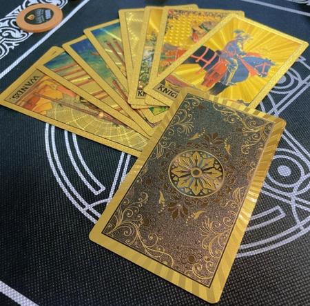 Cartas de tarô feitas de vidro, plástico, impermeável, edição inglesa  completa, mágico, jogo de tabuleiro, regras inglesas gratuitas - AliExpress