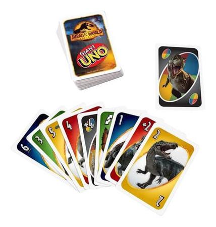 Raridade - Uno Gigante Original Novo - Cartas Com 22 Cm De Altura -  Importado - Original Mattel - 108 Cartas - Com Coringas Personalizáveis