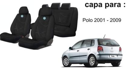 Imagem de Upgrade de Conforto: Capas para Bancos Polo 2001-2010 + Volante + Chaveiro VW