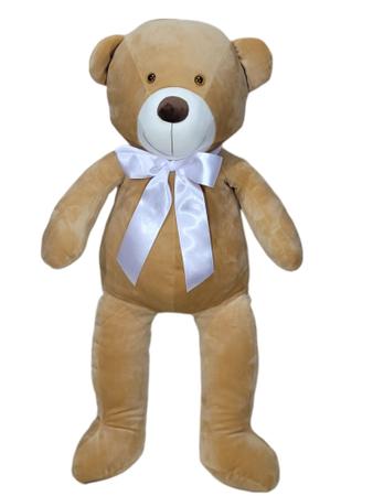 Urso ballu cor doce de leite 60 cm decoração quarto bebê - XÚ BABY Imagem de Urso ballu cor doce de leite 60 cm decoração quarto bebê