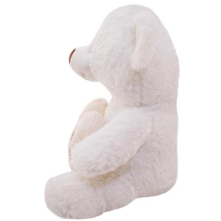 Imagem de Urso Branco Com Coração Te Amo Mais Que Chocolate 31cm