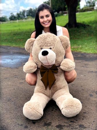 Imagem de Urso Gigante Grande Pelúcia Teddy 110cm Avelã