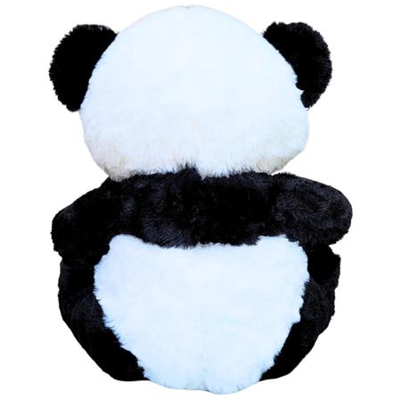 Imagem de Urso Panda de Pelúcia Grande Com Laço 40cm Lindo
