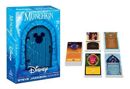 Imagem de USAOPOLY Munchkin: Disney Card Game  Jogo de Munchkin com personagens da Disney e vilões  Jogos de cartas da Disney oficialmente licenciados  Jogos de mesa e jogos de tabuleiro para fãs da Disney