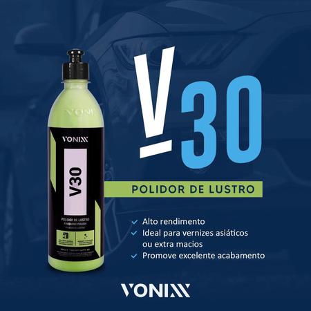 Imagem de V10 Polidor Corte + V20 Refino + V30 Lustrador Vonixx 500ml