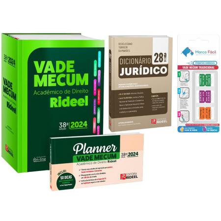 Imagem de Vade Mecum Acadêmico Direito Rideel 38ª Edição 2024 + Dicionário + Etiquetas - EDITORA RIDEEL