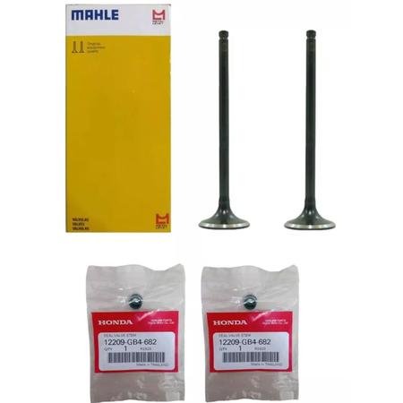 Valvula Admissao E Escape, Retentor Titan 160, Bros 160, Fan - METAL LEVE Imagem de Valvula Admissao E Escape, Retentor Titan 160, Bros 160, Fan