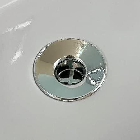 Imagem de Válvula Ralo De Pia Cuba Para Banheiro Lavatório Tanque Escoamento Metalizada