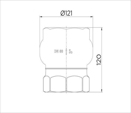 Imagem de Valvula Retenção Vertical 3 Docol