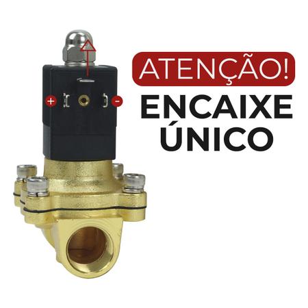 Imagem de Válvula Solenoide Para Buzina Ar Marítima 1/2 Reforçada 24v