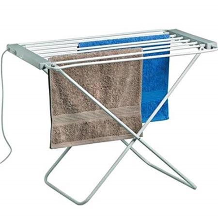 Imagem de Varal de chao aquecido toalheiro quente eletrico secador de roupas lavanderia dobravel 220v
