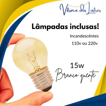 Imagem de Varal de Luzes Preto 20 metros com 20 Lâmpadas incandescentes 110V