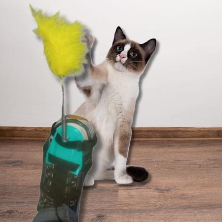 Brinquedo Varinha Para Felinos Cat Kit com 3 Iscas Terrestres Pet