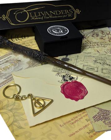 Varinha Harry Potter + Carta + Mapa + Bilhete + Feitiços - Loja Pluk