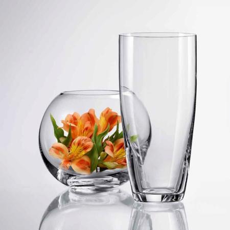 Imagem de Vaso Cristal Ecológico 175mm Bohemia Titânio