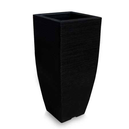 Imagem de Vaso D Planta Quadrado Decorativo Polietileno 90X40 Cm Preto