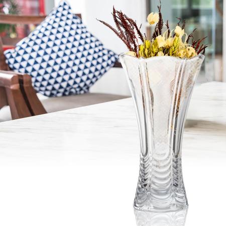 Vaso De Vidro Decoração Solitário Resistente Transparente - Gira Imagem de Vaso De Vidro Decoração Solitário Resistente Transparente