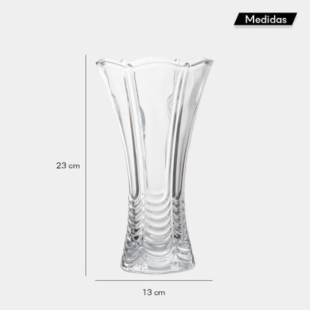 Vaso De Vidro Decoração Solitário Resistente Transparente - Gira Imagem de Vaso De Vidro Decoração Solitário Resistente Transparente