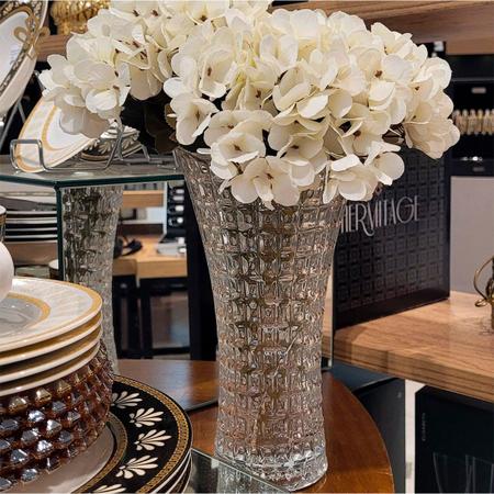 Vaso Decorativo Cristal Mesa Para Flores Casa Decoração - L'Hermitage - Vasos  Decorativos - Magazine Luiza