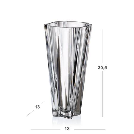 Imagem de Vaso Decorativo de Cristal Ecológico Metropolitan 30,5cmx13cm Dayhome Transparente