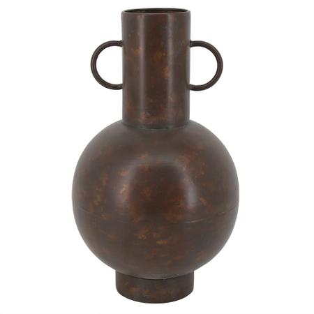 Imagem de Vaso decorativo em metal - marrom - 38.5cm