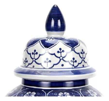 Imagem de Vaso Decorativo Porcelana Classic Blue White Importado 49X25