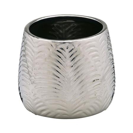 Imagem de Vaso decorativo prata com detalhes