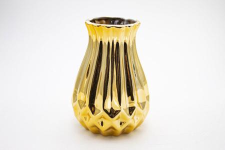 Imagem de Vaso Decorativo TVSO-80 Dourado Porcelana 11,5 cm