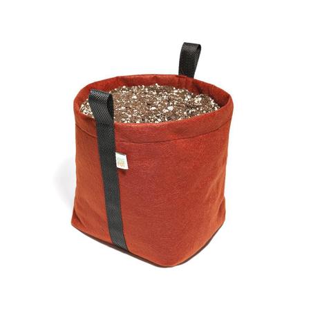 Vaso Flores Plantas Feltro Alças 11 Litros Moderno Vermelho - King Pot Imagem de Vaso Flores Plantas Feltro Alças 11 Litros Moderno Vermelho
