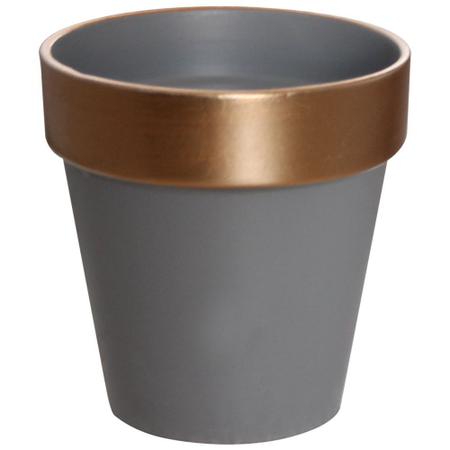 Vaso Metalizado Em Cerâmica Moment Imagem de Vaso Metalizado Em Cerâmica Moment