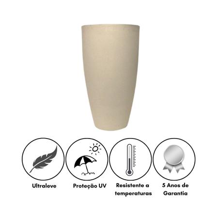 Imagem de Vaso para Plantas Artificiais Areia 3un 70,50 e 30cm  Vietnamita