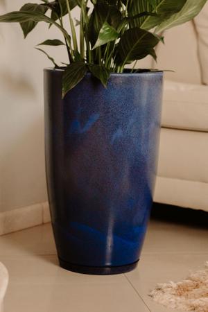 Imagem de Vaso Polido N4 Estilo Vietnamita Marmorizado Plantas e Flores