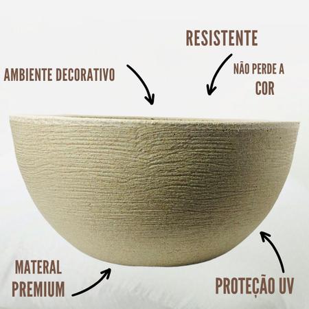 Vaso polietileno bacia para plantas naturais artificiais decoração - Vai de Tech Imagem de Vaso polietileno bacia para plantas naturais artificiais decoração