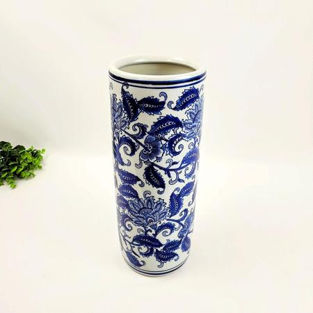 Imagem de Vaso Porta Guarda Chuva Decorativo ul E Branco 40X15Cm M