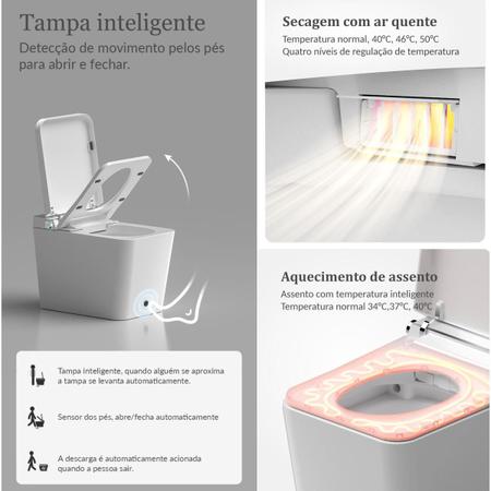Imagem de Vaso Sanitário Inteligente vaso sanitário japonês vaso sanitário de luxo bacia sanitária inteligente bacia sanitária eletrônica 