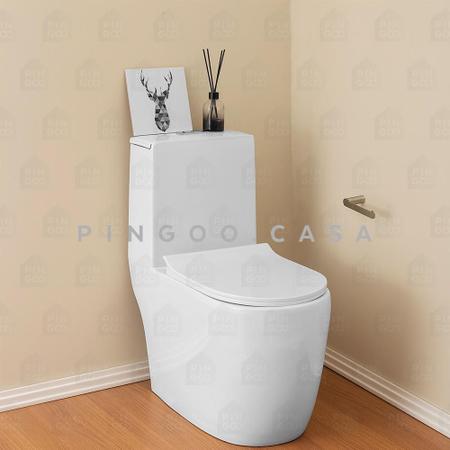 Imagem de Vaso sanitário Monobloco Amazonita Pingoo.casa - Branco