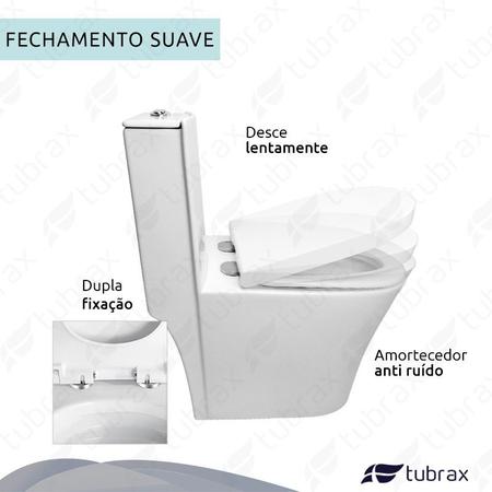 Imagem de Vaso Sanitário Monobloco Completo - Caixa Acoplada Privada modelo Acies Tubrax