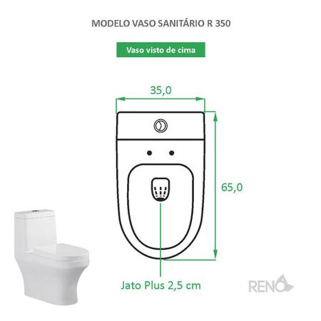 Imagem de Vaso Sanitário Monobloco Reno R 350 Lançamento!