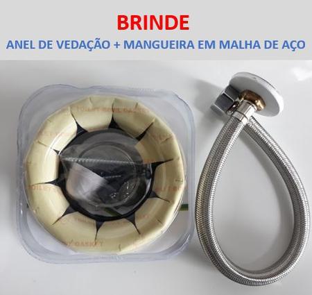 Imagem de Vaso Sanitário Preto Monobloco Completo Diamante Caixa Acoplada Gowff