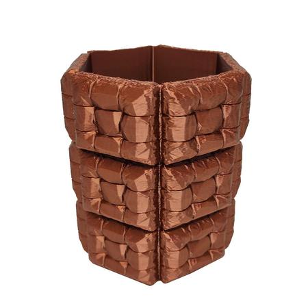 Imagem de Vaso Soft Sofá Inflado 3D Decoração Plantas Decor Cor Cobre