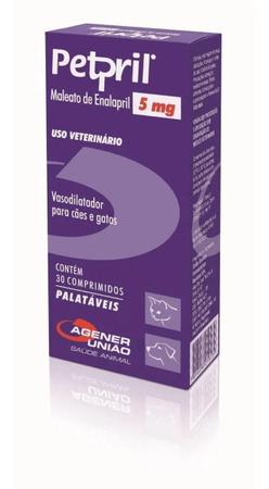 Imagem de Vasodilatador Petpril Agener 5mg c/ 30 Comprimidos